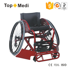 Silla de ruedas de aluminio de deportes médicos de Topmedi para rugby ofensiva